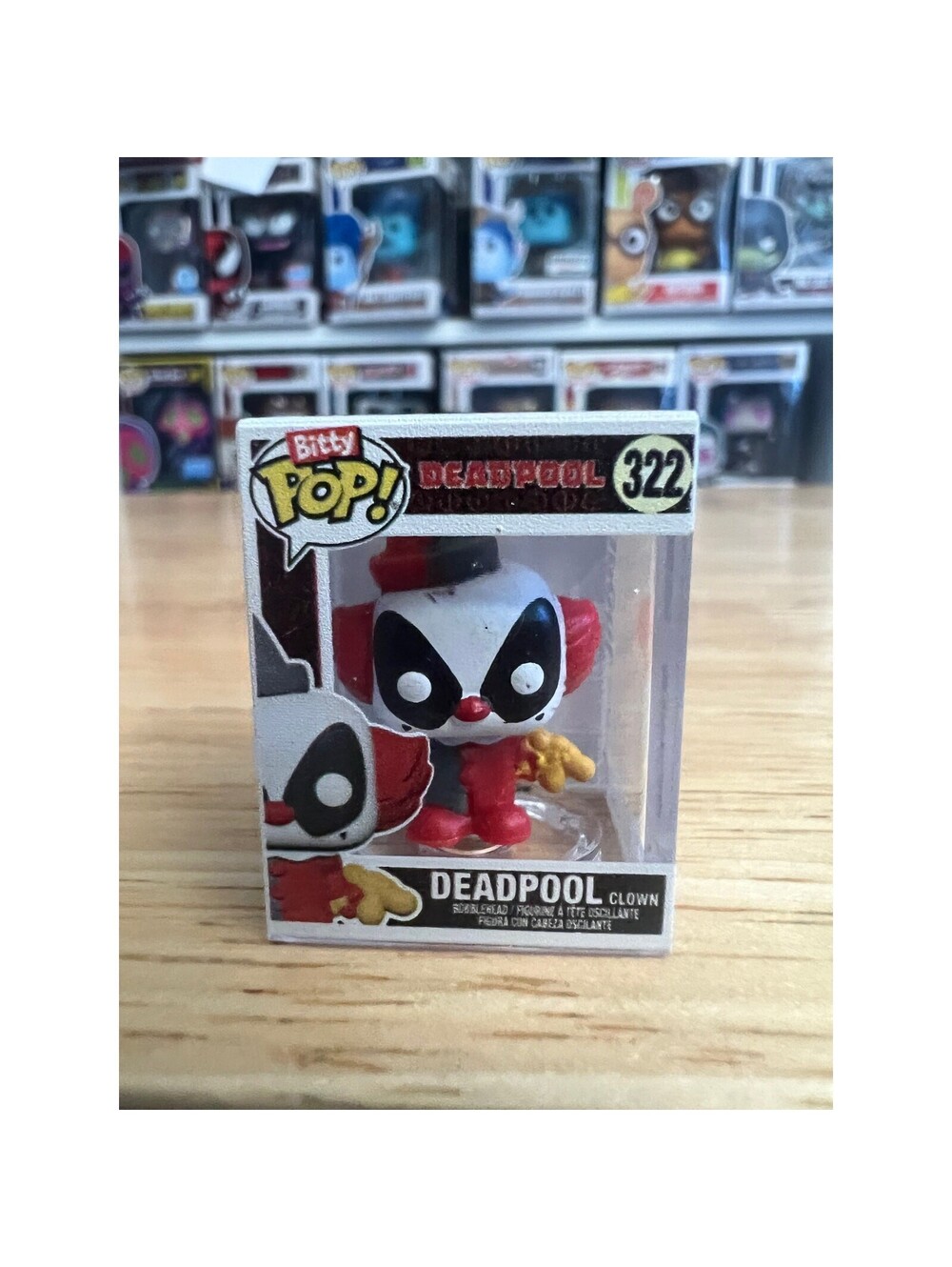 BITTY Clown Deadpool 1-Inch Funko Pop #322 Marvel Comics X-Men Movies Clowns